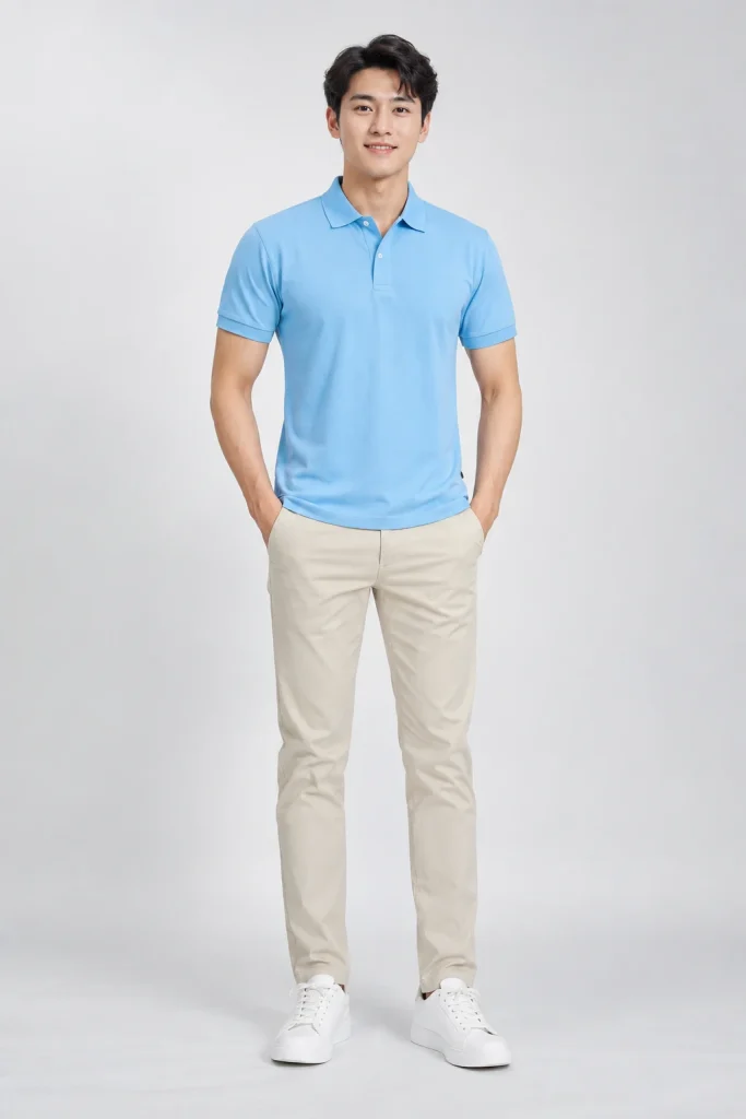 Áo Polo Công Ty Xanh Da Trời
