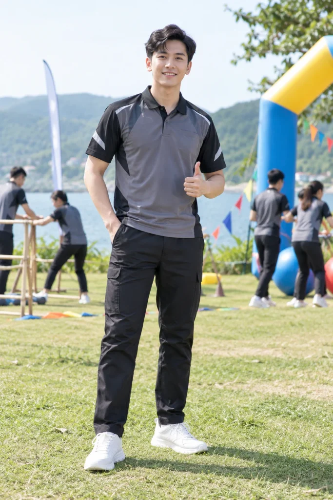 Áo Teambuilding Đội Kỹ Thuật Xám Đen